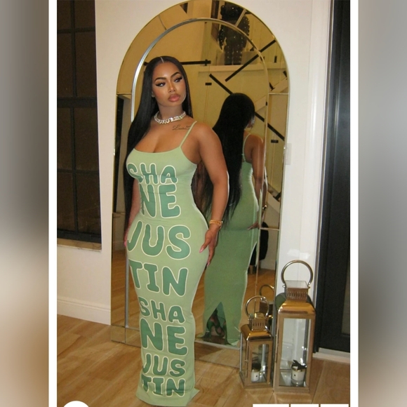 Shane Justin- " My Body" Maxi Dress- W Sz Medium - Picture 5 of 11